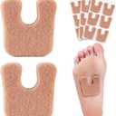 Cushioned Foot Pads with Thick Moleskin - 20 Pieces Meta Pads & Cushions for Metatarsal Areas - For Calluses, Heels & More