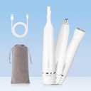 Facial Hair Removal for Women, 3-in-1 Electric Eyebrow Ear Nose Trimmer, & Facial Hair Trimmers Wet/Dry, Waterproof & Rechargeable Painless Women's Face Trimmer Portable for Travel