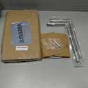 Toilet Paper Holder Brushed Nickel 2 Pack Standing On Floor, Tissue Holder with Reserve Storage Paper Rolls, Free-Standing
