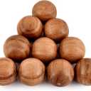 Acacia Wood Decorative Ball Set of 10 for Centerpiece or Individual Use Ideal for Use in Tray Bowl or Basket Décor (2" x 2" x 2")