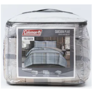 Coleman Cascadia Plaid 4 piece Bedding Set