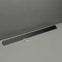 Slide-in Range Rear Filler Kit Black, Universal Triangular Fill Strip, Top Trim Kit Between Stove and Wall for Whirlpool & Most Brand, Aluminum Gap Cover, 30" Long