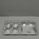 Homoyoyo 6 Pcs Goose Egg Cartons Transparent Goose Egg Packaging Box 4-Slot Jumbo Duck Cartons Plastic Pvc Storage Solution for Refrigerator Empty Clear Trays 3.73X5.70X5.70in