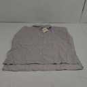 Womens Short Sleeve Cotton Button Down Up Shirt Collared V Neck Tops Shirts Blouses Dress for Women Western Wear (X-Large, Grey)