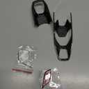 Carbon Fiber, Car Gear Shift Panel Cover, for C8 Center Console Frame Cover Decoration for Chevrolet Corvette C8 2020 2021 2022 2023, Black