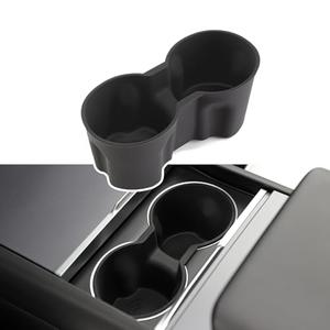 TPARTS Silicone Center Console Cup Holder Insert for Tesla Model Y Juniper 2026-2025 Anti-Slip Dust & Water Proof Noise Free Precise Fitment & Easy Installation (Premium/Performance/Standard)