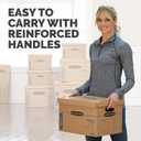 Bankers Box Small Classic Moving Box, 10-Pack, Reinforced Handles, Tape-Free Assembly, 15 x 12 x 10 Inches (7714901)
