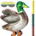 Gueevin Mallard Duck Piata Duck Hunting Party Decorations Supplies Paper Piata Set with Stick Blindfold for Hunting Theme Birthday Baby Shower Celebration Decorations