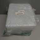 12 Pcs Clear A4 File Portable Project Case, Plastic Storage Box for 8.5" x 11" Letter Paper, Scrapbook Paper Storage Boxes Documents Magazines Holder (White)