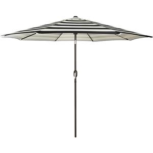 Blissun 9' Outdoor Patio Umbrella, Outdoor Table Umbrella, Yard Umbrella, Market Umbrella with 8 Sturdy Ribs, Push Button Tilt and Crank