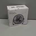 Zuvas Desk Fan Quiet Small USB Fan 360 Rotation Portable Table Fan 2 Speed Mini Personal Fan Air Cooling Electric Fan for Home Office Bedroom Travel Camping, 4 inch Black