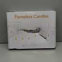 Homemory 9 Pcs Flameless Candles with Embedded Star String Fairy Lights, Battery Operated Candles, LED Candle, Fake Candles with Remote Control and Timer (Ivory)