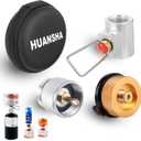 3-Piece Propane/Isobutane/Butane Refill Adapter Set - Camping Backpacking Stove Refill Adapter Valve for 1LB Propane/Butane Gas Tank