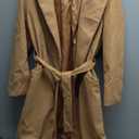 Womens Classic Coat Lapel Collar Open Front Belted Long Jacket (XX-Large, Camel)