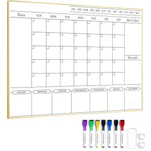 ARCOBIS Monthly & Weekly Calendar Whiteboard for Wall
