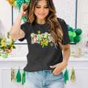 St Patricks Day Shirt Women: Lucky Shamrock Tshirt Irish Shirts St Patricks Clover Short Sleeve Tee Top