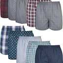Gildan Men's Underwear Boxers, Multipack (Large, Mixed Red/Blue Assorted) 10 pieces