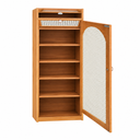 Wooden Storage Cabinet With Open Shelves