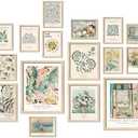 ANERZA 16 PCS Unframed Sage Green Wall Art Decor, Matisse Wall Prints for Bedroom, Gallery Wall Frame Set, Abstract Posters for Living Room Aesthetic, Collage Kit Pictures, Boho Dorm Home Decor,