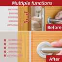 23ft Weather Stripping Door Seal, Silicone Weather Stripping Self Adhesive Door Seal Strip for Door Frame/Window (White 3/8"(W)1/4"T) 23ft(L)