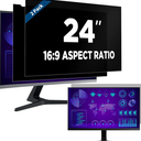 Magicmoon 2-Pack 24 Inch Computer Privacy Screen Filter, Anti-Spy/Glare Protector Film for Widescreen Monitor with 16:9 Aspect Ratio (Width x Height: 531mm x 298mm)