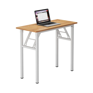 Need Small Desk 31 1/2" No Assembly Foldable Writing Table,Sturdy and Heavy Duty Folding Computer Desks for Small Space/Home Office/Dormitory AC5BW(80 * 40)