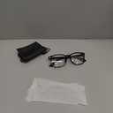 Blue Light Blocking Glasses - Fashion Square Eyeglasses, Anti UV Ray Computer Gaming Glasses Blue Blockers for Women/Men (*Black & Transparent)