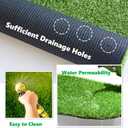 Artificial Grass Outdoor Rug, 3FT x 5FT (15 Square Feet) 0.8 inch Realistic Fake Synthetic Grass Carpet, 20mm Thick Indoor Outdoor Grass Lawn Rugs Landscape for Pets, Patio, Garden