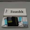 suaskk Womens Athletic Cushioned Anti-Blister Comfort Running Ankle Socks 5 Pairs, size 6-9
