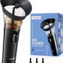 Yumika Ear Wax Removal Kit  Manual Ear Cleaner with Powerful Water Flow for Deep Clean & Soft Silicone Tip (Black)