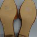 PIZZ ANNU Women's Square Open Toe Heels Sandals Low Block Chunky Heeled Sandal Slip on Mules Comfortable Casual Dress Pumps Shoes (8.5, Toffee)