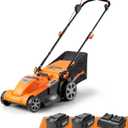 LawnMaster CLMF4817E 48V MAX Brushless Mower with 2X24V MAX 4.0Ah Battery and a Dual Charger