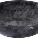 4.72 Inch Small Decorative Bowls, Natural Marble Decorative Bowls for Home Decor, Key Bowl, Coffee Tables Centerpiece, Soap Serving Bowl, Incense Burner, Smudge Bowl (Natural Black)