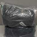 LuxUrux Bathroom Rug Set 2 Piece, Soft Absorbent Cheinlle Microfiber Bath Mat with Contour Toilet Rug, Non-Slip, Machine Wash Dry, Plush Shaggy Mats for Bathroom (20"x 30"+20"x 20" U-Shaped Charcoal)