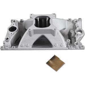 52033 Vortec Intake Manifold Aluminum Single Plane Compatible with Small Block Chevy GEN1 SBC 305 350 1996-2002 3,000-7,500 RPM Silver