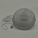 Gaiatop USB Desk Fan, 3 Speeds Strong Airflow, 5.5 Inch Portable 90 Rotate Quiet Cooling, Small Personal Table Fans for Bedroom Home Office Travel White