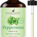 Handcraft Blends Peppermint Essential Oil Huge 4 Fl Oz 100% Pure and Natural Premium Grade Essential Oil for Diffuser and Aromatherapy, Skin, Massage, Candle and Soap Making Fragrance