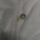 PRETTYGARDEN Women's 2026 Summer Short Lantern Sleeve Tops Loose Fit Button Down Shirt Pleated V Neck Blouses Trendy Clothes (Large, White)