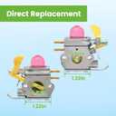 SST25 Carburetor Kit for Poulan Weedeater Featherlite FL20 FL20C FL25 FL26 FX26 SST25CE SST25C XT260 FX26S FX26SC String Trimmer Replace 530071822 C1U-W18