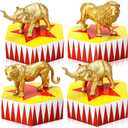 Preboun 4 Set Carnival Circus Party Decorations 8.3 x 3 Inch Carnival Centerpieces for Tables Circus Theme Party Decorations for Vintage Themed Birthday Supplies