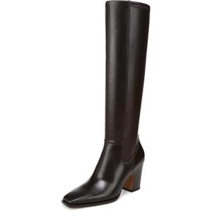 Franco Sarto Women's Jonie Mid Calf Boot Dark Hickory Brown Leather 8.5 M (Brown, M)