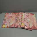 5 x GLURUITE 13" Mothers Day Gift Bag with Card and Tissue Paper Gold Foil Happy Mother's Day & Floral Design for Moms Grandmas Wife