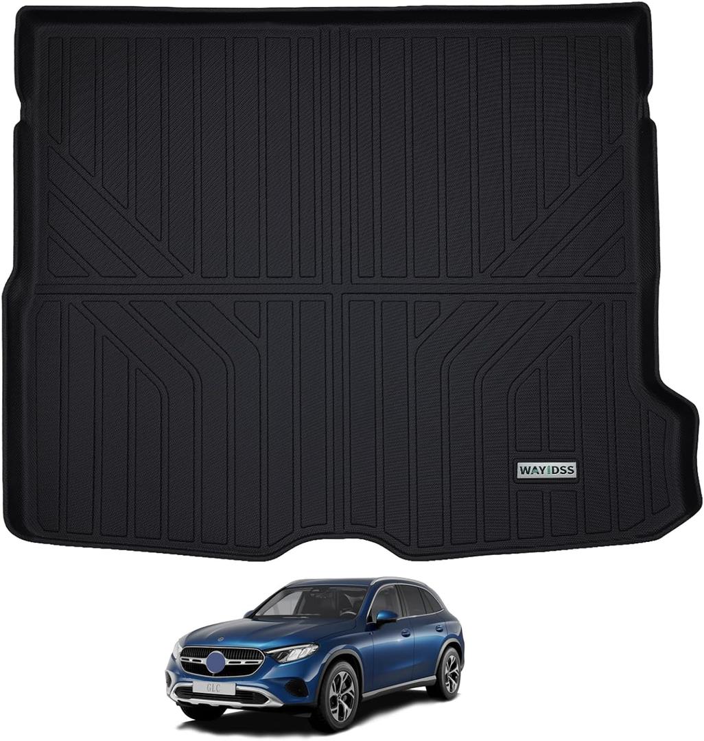 Cargo Liner for 2023 2024 2025 Mercedes Benz GLC Class All Models GLC 300 /GLC43 AMG (Not Fit Coupe / 300E/ 350E), TPE All Weather Trunk Mat Accessories