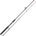 Sougayilang Spinning Rods, Strong Carbon&Glass Composite Fishing Pole with Stainless Steel Line Guides for Catfish- 7'0"- Red