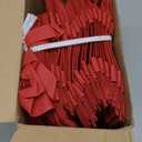50 Pcs Thank You Gift Bags with Handles Bulk Thank You Non Woven Bags Reusable Gift Handbags Bridesmaid Souvenir Goodie Handbags for Wedding Shopping(10 x 8 x 4 Inch,Red)