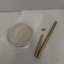 Paper Towel Holder Countertop, Standing Paper Roll Holder with Anti Slip Weighted Base, Stainless Steel Freestanding Paper Towel Holder for Kitchen, Gold