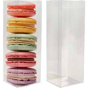 Bssay 50 Pack 2x2x6 Inch Clear Favor Boxes,Transparent Favor Boxes for Wedding, Baby Shower, Party Treats