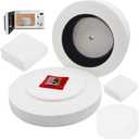 Alolti Microwave Kiln for Clay Pottery with 50 Pcs Kiln Paper, 7.7Microwave Glass Kiln for Glass Fusing DIY, Mini Small Kiln Kits Jewelry Tools for Beginners at Home