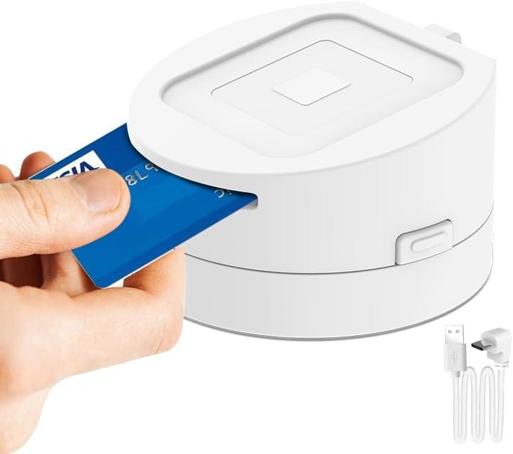 Dock for Square Reader - Compatible with 1st and 2nd Generation Square Reader, Elegant White Case, Anti-Sleep Feature, Includes 1.5m Cable - Stylish and Functional, White.