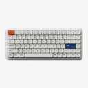 MelGeek O2 Wireless Mechanical Quiet Keyboard for Work, 75% Compact Office Keyboard, Low Profile, with Hot-Swappable and Pre-lubed Linear Switches,Bluetooth/2.4 GHz/USB-C for Mac Windows Linux